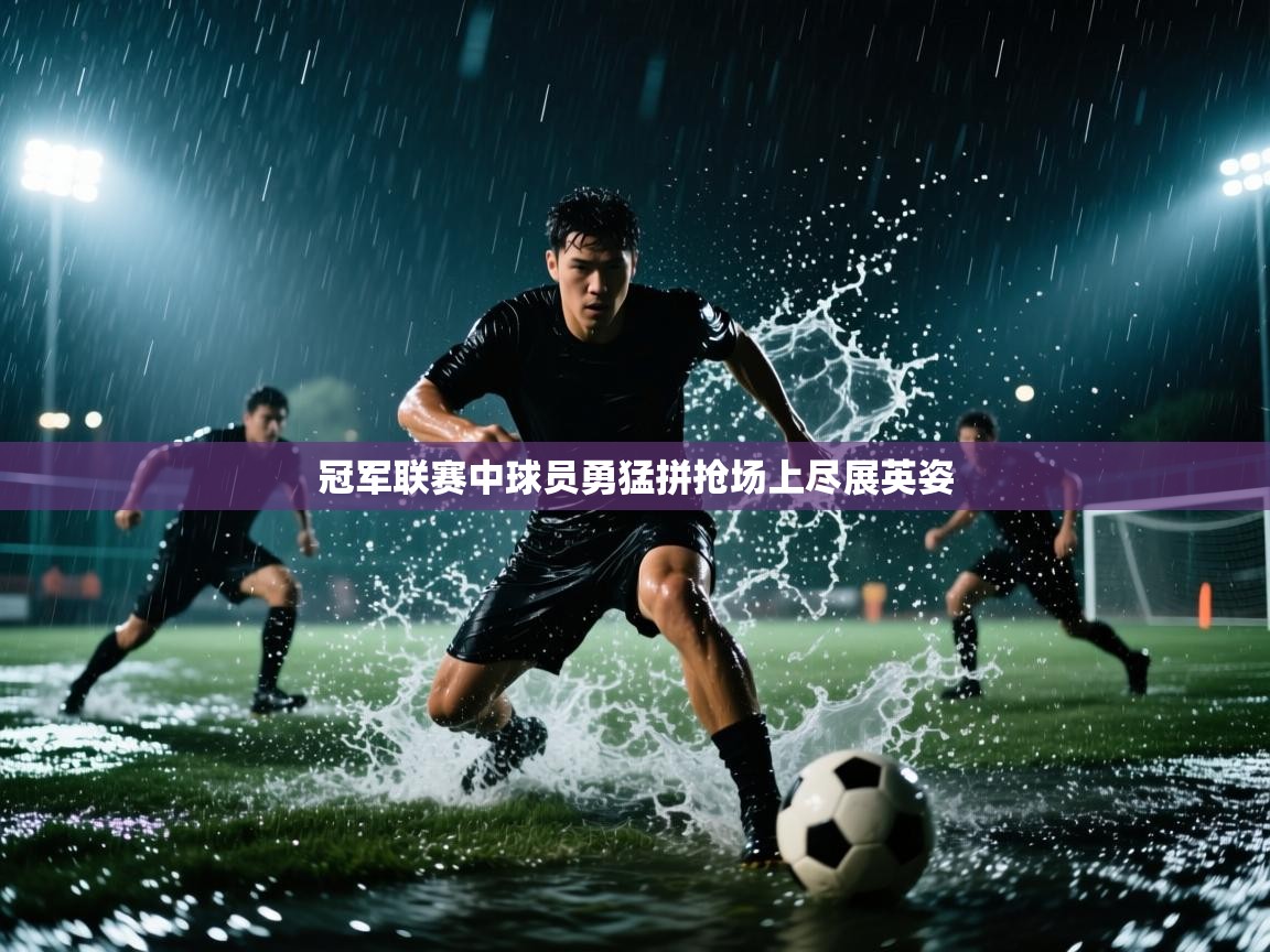 冠军联赛中球员勇猛拼抢场上尽展英姿
